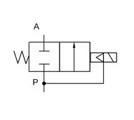 Elektrozawór odcinający do pary 2/2, NC, G 3/8 12VDC