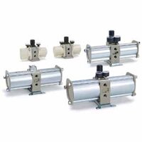 Regulator Booster, G1/2, 1600 l/min (VBA43A-F04N) - SMC