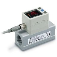 Czujnik przepływu cyfrowy z wyświetlaczem, 10-1000 l/min (PF2MC7102-F04-L3) - SMC