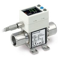 Czujnik przepływu wody cyfrowy, IP65, złącza zaciskowe, seria PF3W7 (PF3W711-F06-FT-MRZ) - SMC
