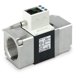 Czujnik przepływu wody cyfrowy, 50-250 l/min, IP65, złącza zaciskowe, seria PF3W7 (PF3W721-F12-LQ-M) - SMC