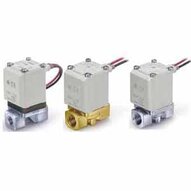 Elektrozawór 2/2 pojedynczy, sterowany bezpośrednio, do średniego podciśnienia, G1/4, 24V DC (VX214FGAXB) - SMC