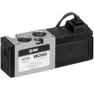 Elektrozawór 5/2, bezpośrednio sterowany grzybkowy, uszczelnienie gumowe, seria VK3000 (VK3120-7D-01F-Q) - SMC