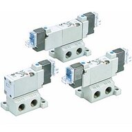 Elektrozawór 5/2, pojedyncza cewka, 24V DC (SYJ5143-5WOUE-01F-Q) - SMC