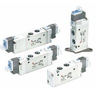 Elektrozawór 5/2, podwójny, do montażu płytowego i w korpusie, seria SYJ7000 (SYJ7220-5WO-01F-Q) - SMC