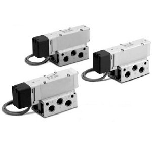 Elektrozawór 5/2, plug-in, montaż płytowy, seria VQ5000 (VQ5251R-5HB1-Q) - SMC