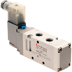 Elektrozawór 5/2, pojedyncza cewka, 24V DC (VF5120K-5YU1-02F) - SMC
