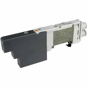 Elektrozawór 5/2, plug-in, seria SQ1000 (SQ1230DN-51-C4-Q) - SMC