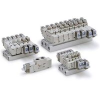 Elektrozawór 5/2, seria 25A-VQZ1000, podwójna cewka, 24V DC (25A-VQZ1221-5G1-M5-Q) - SMC