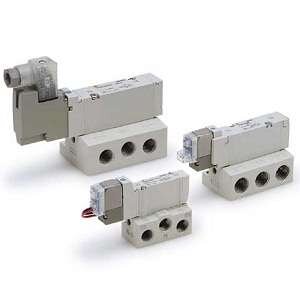 Elektrozawór 5/2, do montażu płytowego, seria VQZ1000/2000/3000 (VQZ1151-5LOB1-Q) - SMC