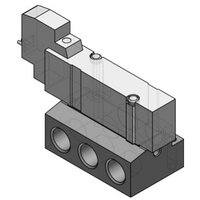 Elektrozawór 5/2, podwójna cewka, 24V DC (25A-SY5240-5LOZ-Q) - SMC