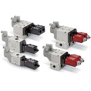 Elektrozawory odpowietrzające 3/2, przewodowe, seria VP542/742-X536 - SMC