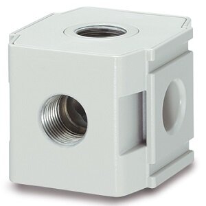 Kolektor, standardowy, przyłącze OUT 4x G1/4, seria Y*4 (Y24-F02-D) - SMC