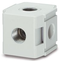 Kolektor, standardowy, przyłącze OUT 4x G1/2, seria Y*4 (Y44-F04-D) - SMC
