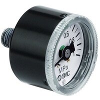 Manometr, zakres 0-1,0 MPa, przyłącze NPT1/8 osiowe (G36-10-N01) - SMC