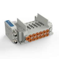 Listwa rozdzielająca, 3 stacje (SS5Y7-10SVA-03BR-LM-00-X700-NA) - SMC