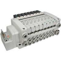 Rozdzielacz, 6 stanowisk, seria VQC1*0* (VV5QC11-06C6TD0-N) - SMC