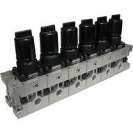 Rozdzielacz regulatorów, 6 stanowisk (ARM3000-06B-03) - SMC