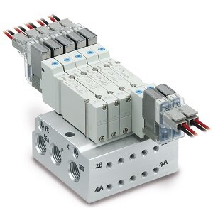 Rozdzielacz, 10 stanowisk (JJ5SY3-41-10B-KC8F) - SMC