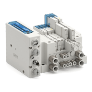 Rozdzielacz, seria JSY3000-E (JJ5SY1-E10SDN-04DS-3AX-C4) - SMC