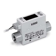 Czujnik przepływu cyfrowy, 2-100 l/min, z monitorem (PFM711-02-F-X300) - SMC