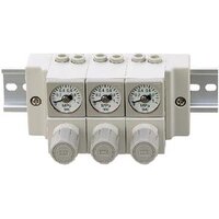 Rozdzielacz regulatora, kompaktowy z manometrem (ARM11BB1-506-A) - SMC