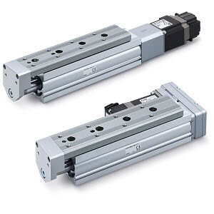 Stół elektryczny ślizgowy, skok 100 mm (LESYH25LT7A-100B-R5) - SMC