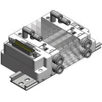 Rozdzielacz zaworowy SJ3000, 4 stanowiska (SS5J3-60FD2-03US12) - SMC