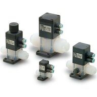Zawór chemiczny, sterowany powietrzem, 2-portowy (LVD32-S11072-1) - SMC