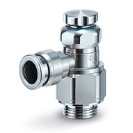 Zawór dławiąco-zwrotny, średnica G1/4, średnica 6, 150°C (HF2A-ASG2201-G02-06V) - SMC