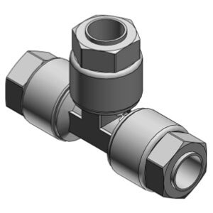 Trójnik PFA, LQ3 10 (LQ3T31-SB) - SMC