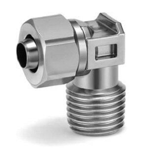 Złączka kątowa z gwintem zewnętrznym (KFG2L0806-02-F) - SMC