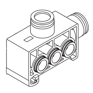 Zespół bloku zasilania/wydechu (SY7000-75-1A-Q) - SMC