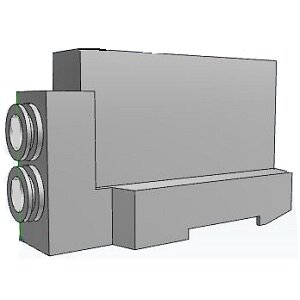 Zespół blokowy P-/R- G3/8 D-side (SY9000-73-1A-N11) - SMC