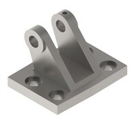 Uchwyt do napędu powietrzno-hydraulicznego CHN* (AD-FI-20) - SMC