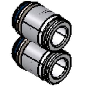 Złączka dwukierunkowa, Push-in, średnica 8 mm (SY30M-120-1A-C8) - SMC