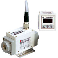 Czujnik przepływu zdalny, IP65, 1-500 l/min, seria PF2A5 (PF2A510-F01N-1) - SMC
