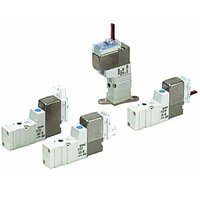 Elektrozawór 3/2, seria SYJ300, normalnie zamknięty, 24 V DC (SYJ312-5LNU-M3-F-Q) - SMC