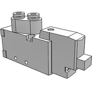 Elektrozawór 5/2, pojedyncza cewka, 24V DC (SYJ5143-5LOUD-Q) - SMC