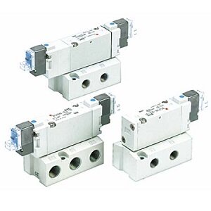 Elektrozawór 5/2, do montażu płytowego i w korpusie, seria SYJ7000 (SYJ7143-5DO-Q) - SMC