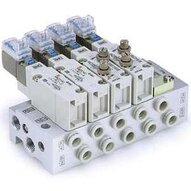 Elektrozawór 5/2, do montażu płytowego, seria VQZ1000/2000/3000 (VQZ2151S-5L1-C-Q) - SMC