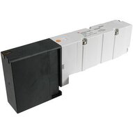Elektrozawór 5/2, podwójny elektromagnetyczny, plug-in, montaż płytowy, seria VQ4000 (VQ4250R-5HB-Q) - SMC