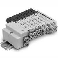 Elektrozawór 5/2, pojedyncza pozycja, plug-in, seria SQ1000 (SQ1141N-5LOB1-C4-Q) - SMC