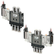 Elektrozawór 5/2, przewód plug-in, 24V DC, seria S0700 (S0716-5G-C2) - SMC
