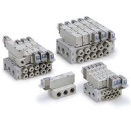 Elektrozawór 5/2, seria 25A-VQZ1000, pojedyncza cewka, 24V DC (25A-VQZ1151-5LO1-Q) - SMC