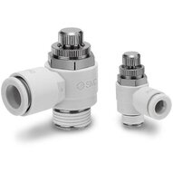 Zawór dławiąco-zwrotny, M5, średnica 4 (AS1211F-M5-04-X242-J) - SMC