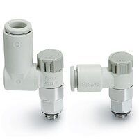 Zawór dławiąco-zwrotny, M5, średnica 6 (AS1201FC-M5-06A) - SMC