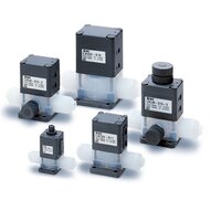 Zawór pneumatyczny 2/2 do chemii, ze złączkami skręcanymi seria LVC (LVC20-S0406-1-Z) - SMC