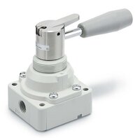 Zawór ręczny 4/3, zamknięty środek, G3/8 (VH300-F03-X256) - SMC