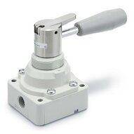 Zawór ręczny 4/3, wydechowy środek (VH201-F02-X256) - SMC